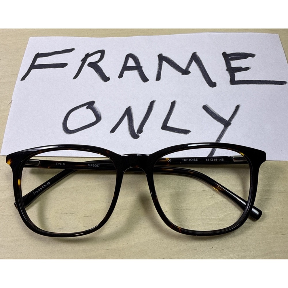 EYE Q MP6007 Brown Tortoise Eyeglasses/Sunglasses Frames Full Rim 56-18-145-44mm
